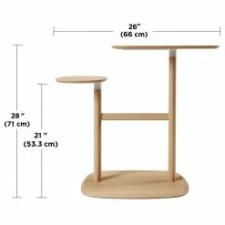 Umbra Bout de canapé Swivo - Hêtre massif - Hêtre -loftscape Boutique 1000235458 201214 15131200128 SKETCH DETAILS P000000001000235458 sketch