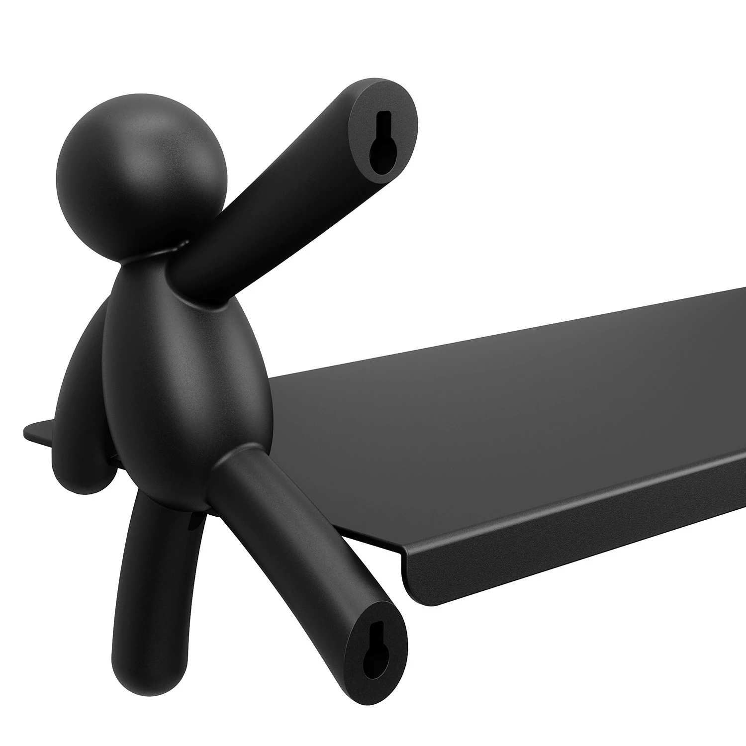 Umbra Étagère murale Buddy - Métal - Noir 8 Umbra Étagère murale Buddy - Métal - Noir – Image 6