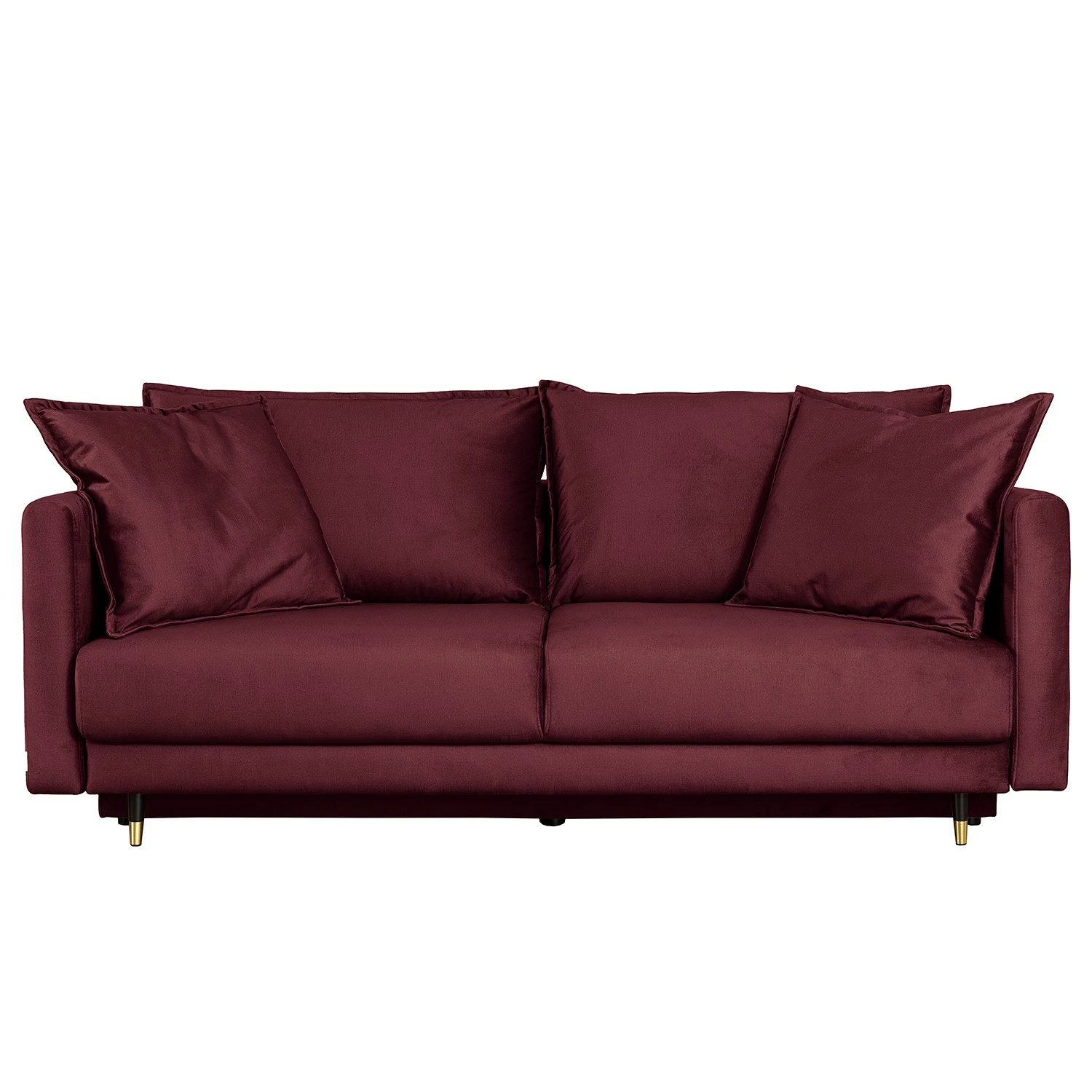 Jack & Alice Grand canapé Oakpark - Velours - Velours Onoli: Bordeaux 5 Jack & Alice Grand canapé Oakpark - Velours - Velours Onoli: Bordeaux – Image 3