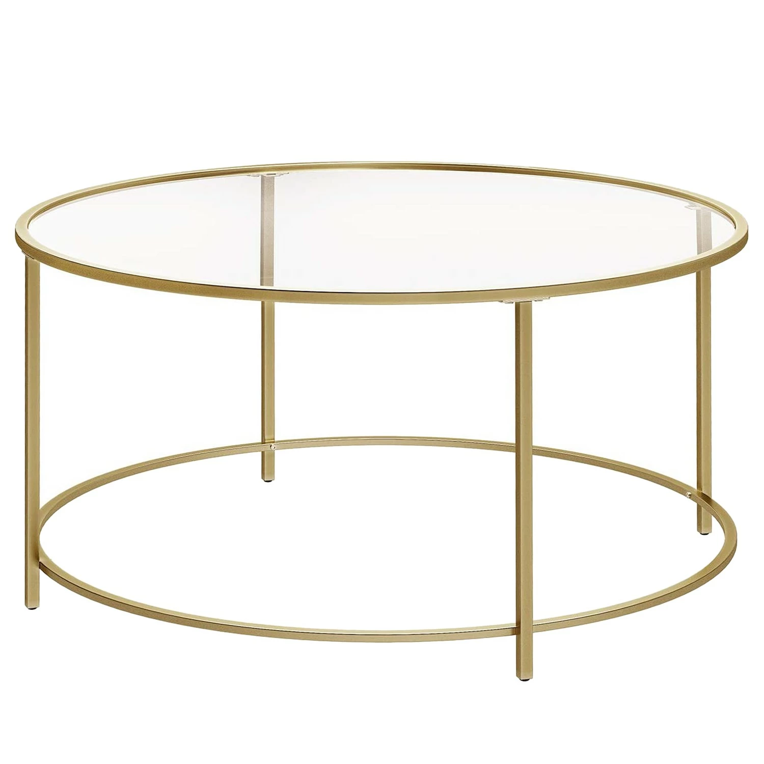 Red Living Table basse Poygan - Verre / Métal - Doré 3 Red Living Table basse Poygan - Verre / Métal - Doré