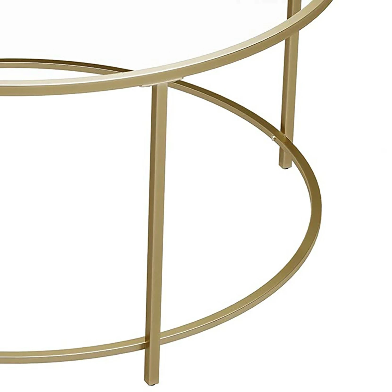 Red Living Table basse Poygan - Verre / Métal - Doré 8 Red Living Table basse Poygan - Verre / Métal - Doré – Image 6