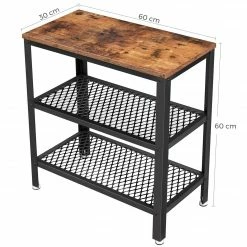 Red Living Bout de canapé Morristown I - Métal - Marron / Noir -loftscape Boutique 1000235680 201210 06203000107 SKETCH DETAILS P000000001000235680 sketch