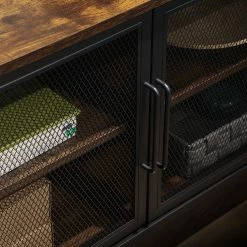 Red Living Meuble TV Thenon - Noir / Marron -loftscape Boutique 1000235687 201210 06220400154 DETAILS P000000001000235687