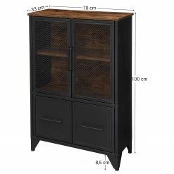 Red Living Buffet Thenon II - Noir / Marron -loftscape Boutique 1000235692 201210 06231800192 SKETCH DETAILS P000000001000235692 sketch