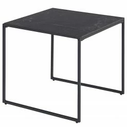 Red Living Table basse Utelle III - Imitation marbre noir / Noir
