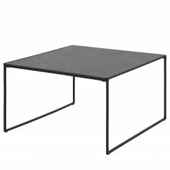 Red Living Table basse Utelle II - Imitation marbre noir / Noir