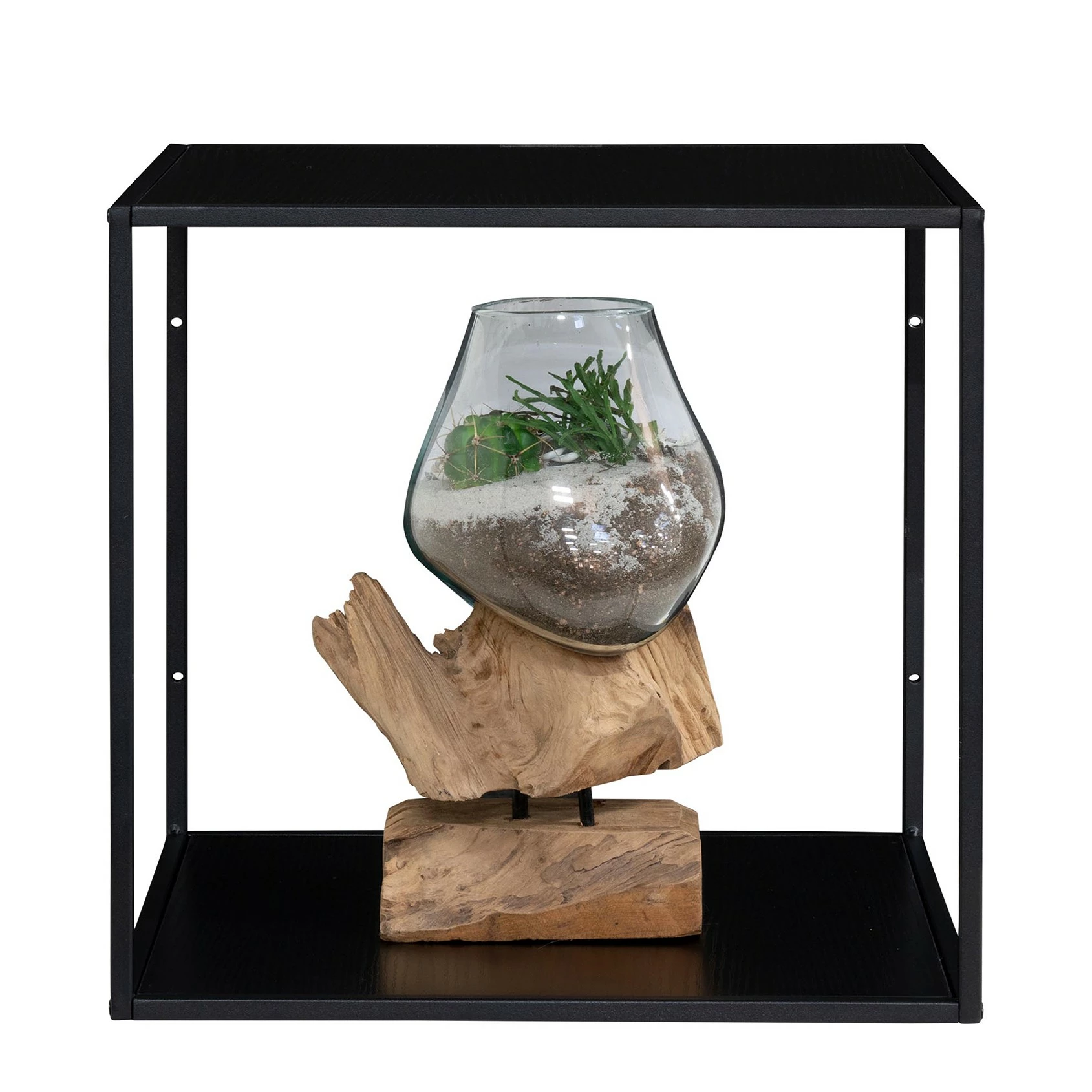 Red Living Étagère murale Arette - Métal - Noir 6 Red Living Étagère murale Arette - Métal - Noir – Image 4