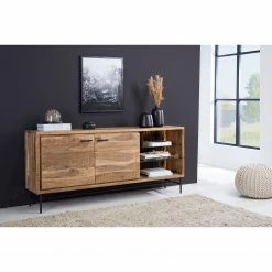 Ars Natura Buffet Roody - Avec éclairage - Acacia massif / Métal - Acacia / Noir 20 Ars Natura Buffet Roody - Avec éclairage - Acacia massif / Métal - Acacia / Noir -loftscape Boutique 1000238181 220420 021 MOOD DETAILS P000000001000238181 mood