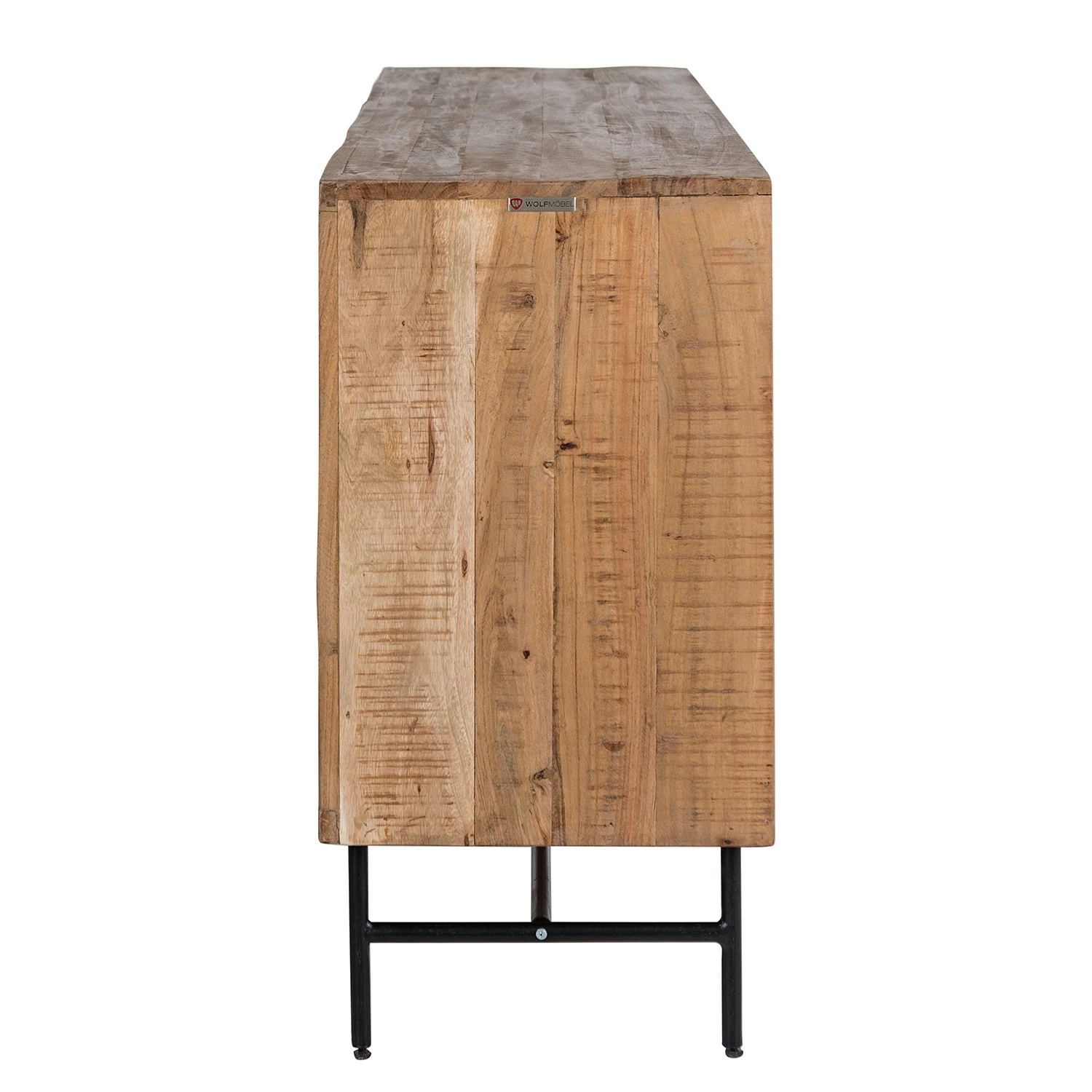 Ars Natura Buffet Roody - Avec éclairage - Acacia massif / Métal - Acacia / Noir 10 Ars Natura Buffet Roody - Avec éclairage - Acacia massif / Métal - Acacia / Noir – Image 8