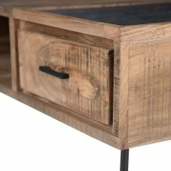 Ars Natura Table basse Roody II - Acacia massif / Métal - Acacia / Noir -loftscape Boutique 1000238182 220330 036 DETAILS P000000001000238182