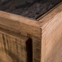 Ars Natura Table basse Roody II - Acacia massif / Métal - Acacia / Noir -loftscape Boutique 1000238182 220331 031 DETAILS P000000001000238182