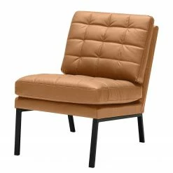 Studio Copenhagen Fauteuil Chilli - Cuir Seija: Marron clair - Noir