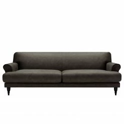 Studio Copenhagen Canapé Ginger (3 places) - Microfibre Hila: Marron foncé - Noir