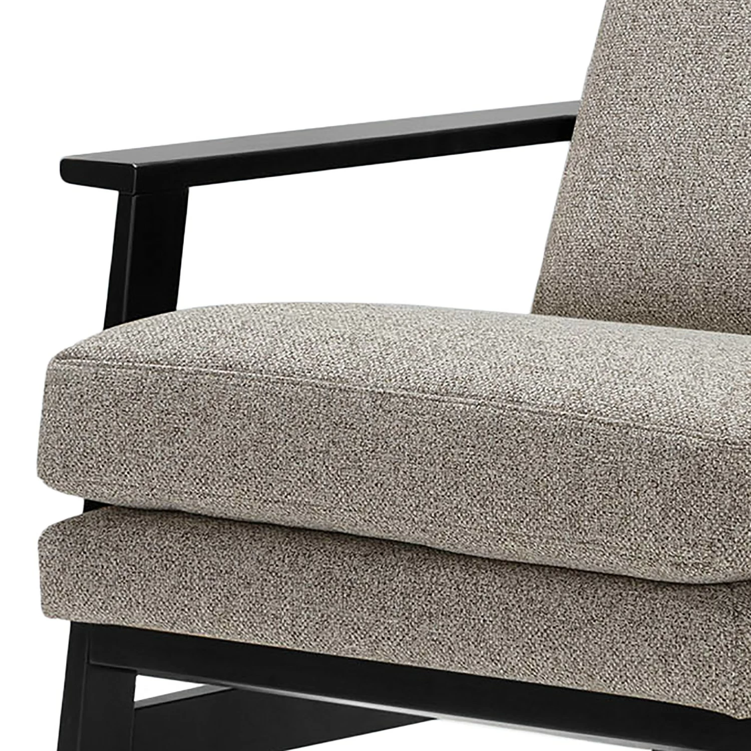 Studio Copenhagen Fauteuil Pepper - Tissu Shina: Gris clair - Noir 5 Studio Copenhagen Fauteuil Pepper - Tissu Shina: Gris clair - Noir – Image 3