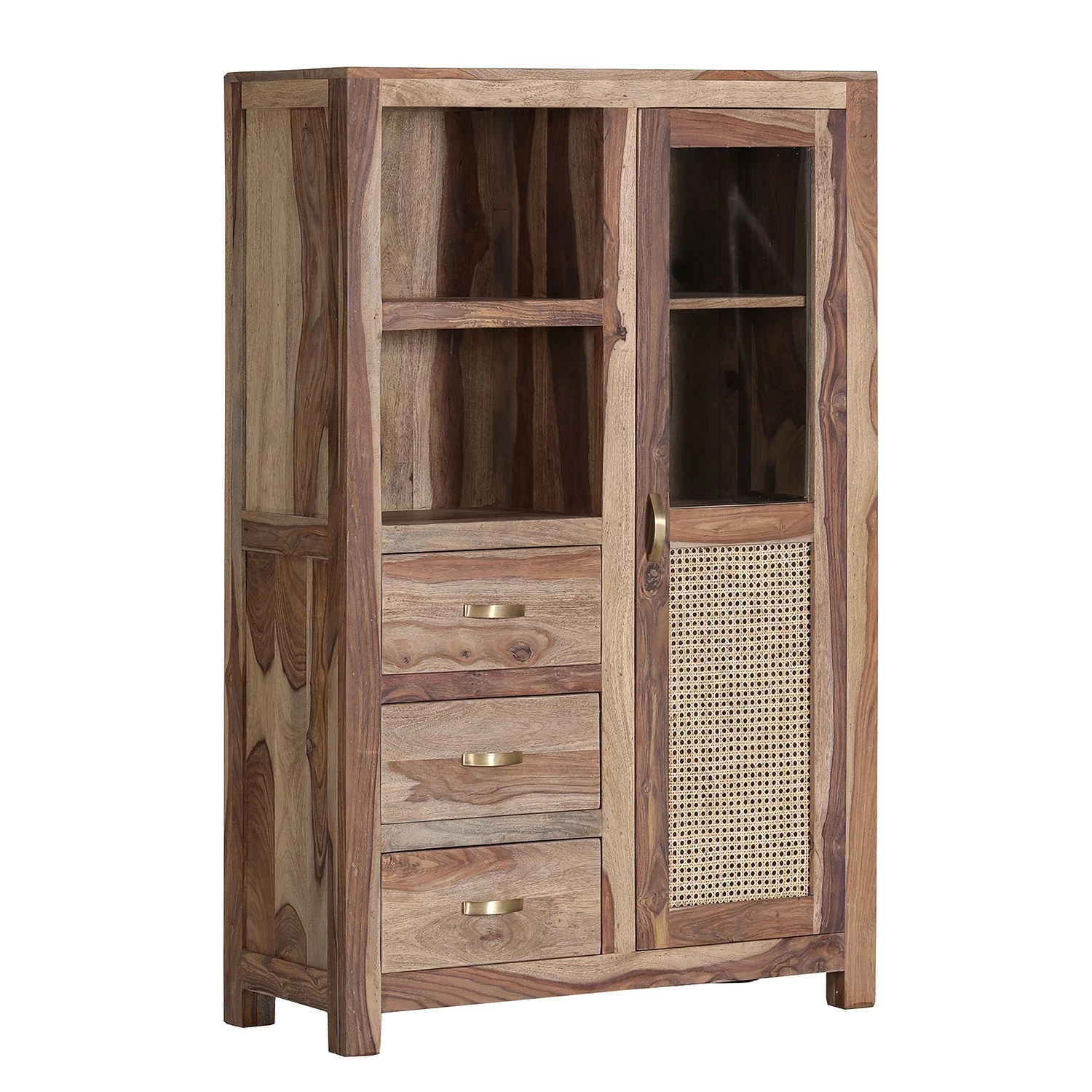 Naturoo Buffet haut Rodern - Sheesham massif / Cannage 3 Naturoo Buffet haut Rodern - Sheesham massif / Cannage