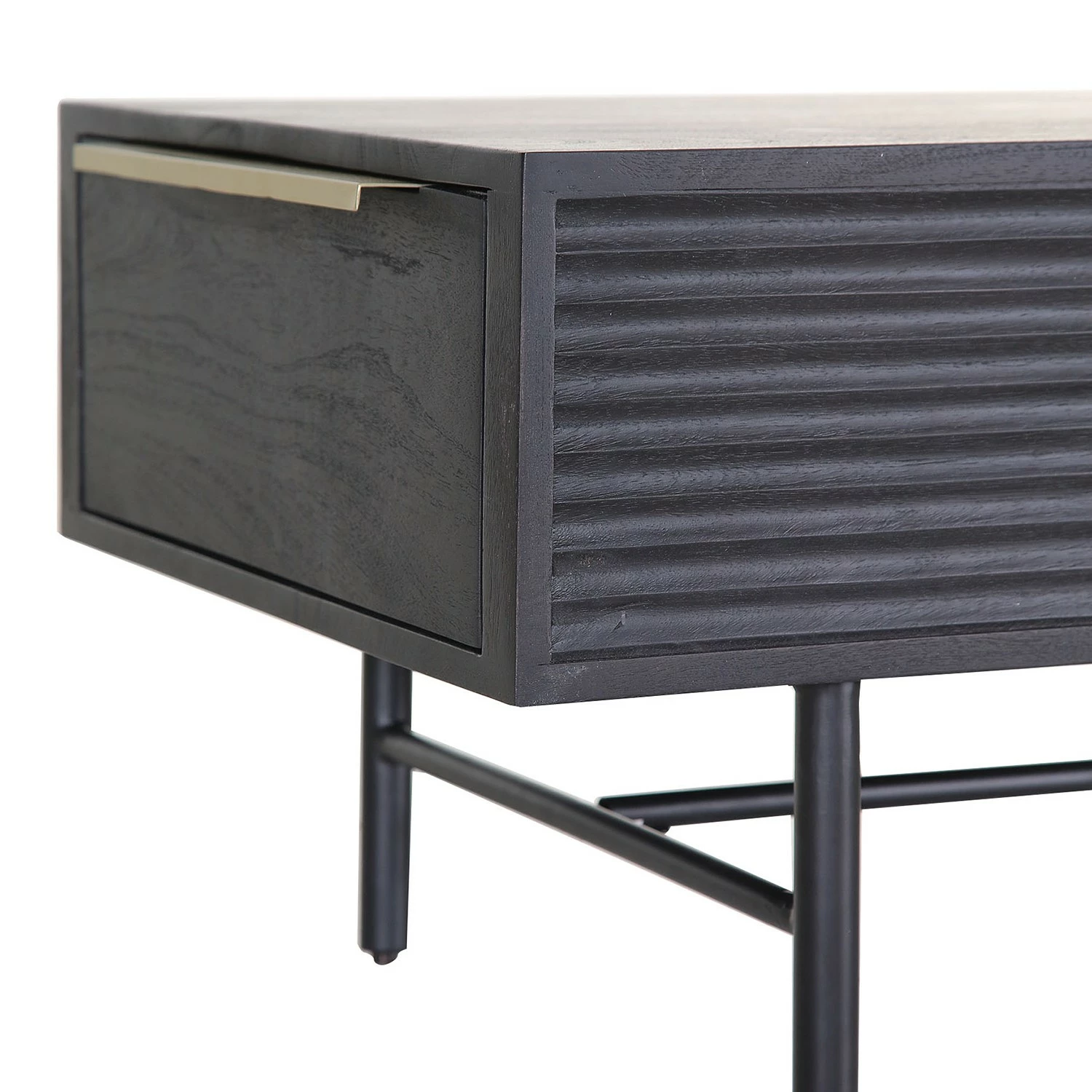 Red Living Table basse Soyons I - Acacia massif / Métal - Noir / Doré 5 Red Living Table basse Soyons I - Acacia massif / Métal - Noir / Doré – Image 3