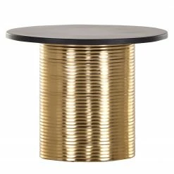 Red Living Bout de canapé Payzac V - Métal - Noir / Doré