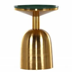 Red Living Bout de canapé Payzac III - Métal - Vert / Doré