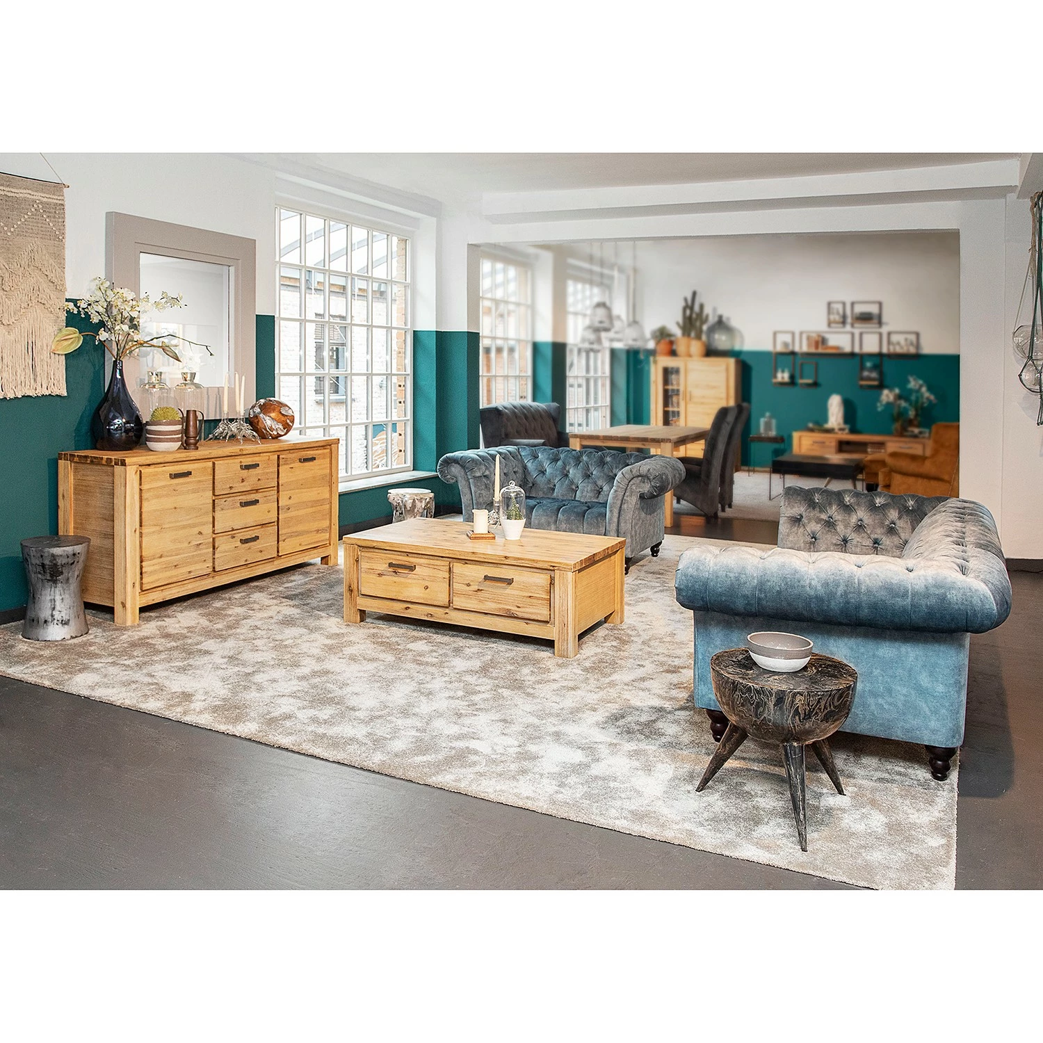 Red Living Bout de canapé Domps - Métal - Imitation marbre noir 5 Red Living Bout de canapé Domps - Métal - Imitation marbre noir – Image 3