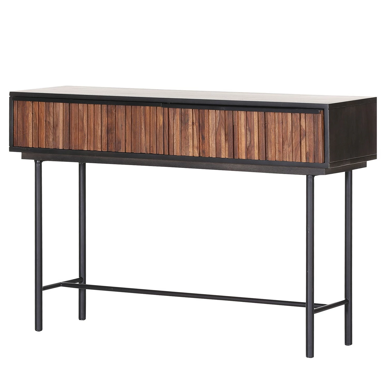Red Living Console Sanvic - Sheesham / Acacia massif - Sheesham / Anthracite 3 Red Living Console Sanvic - Sheesham / Acacia massif - Sheesham / Anthracite