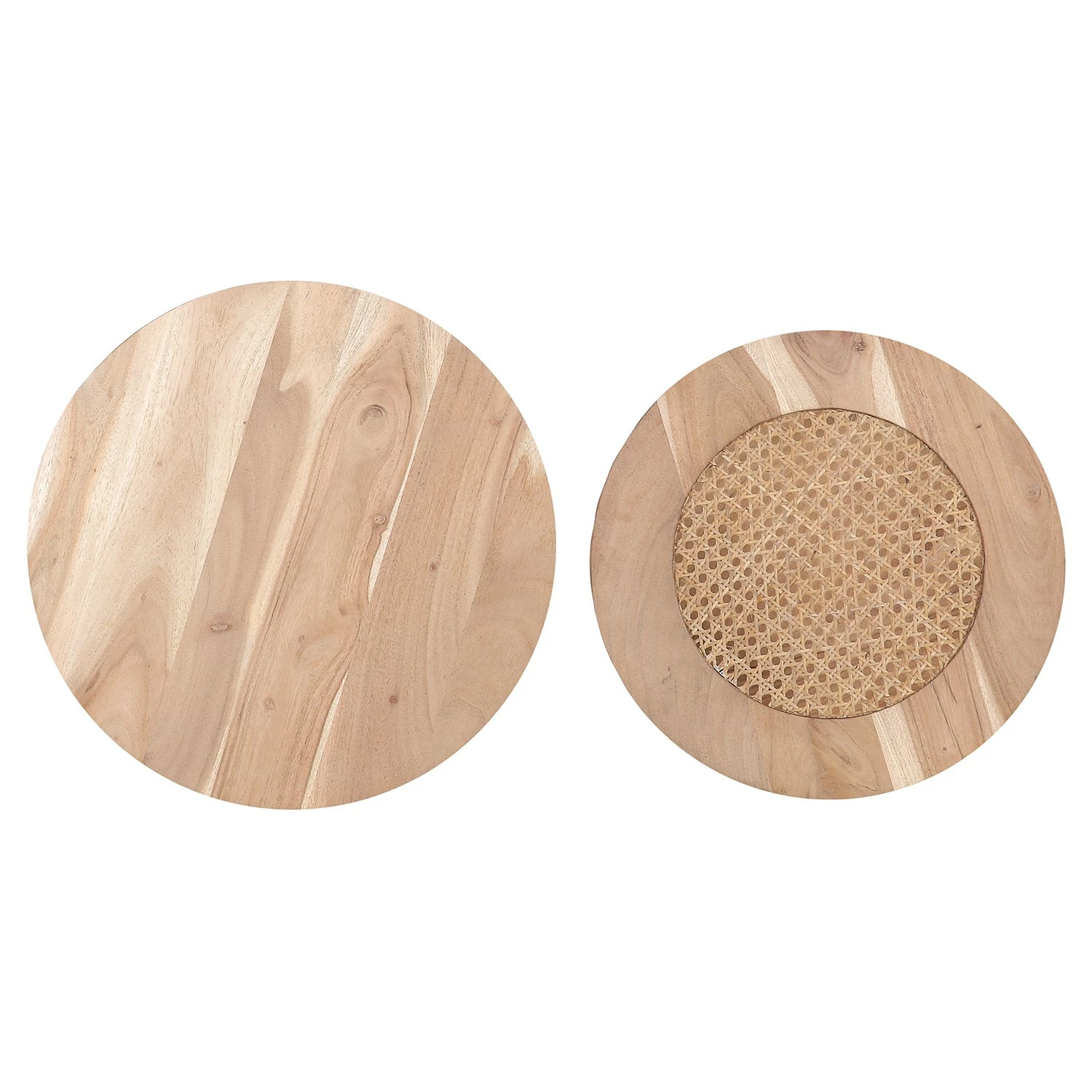 Red Living Bouts de canapé Fenay IV (lot de 2) - Cannage / Acacia massif - Acacia / Noir 8 Red Living Bouts de canapé Fenay IV (lot de 2) - Cannage / Acacia massif - Acacia / Noir – Image 6