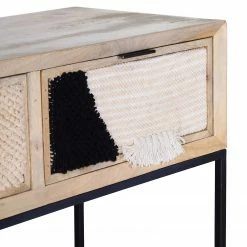 Naturoo Console Soyans - Partiellement en manguier massif / Métal - Beige / Noir -loftscape Boutique 1000240821 210113 13393600111 DETAILS P000000001000240821