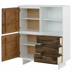 Loftscape Commode Marnac II - Partiellement en pin massif - Pin / Blanc -loftscape Boutique 1000241494 210113 13500400018 DETAILS P000000001000241494