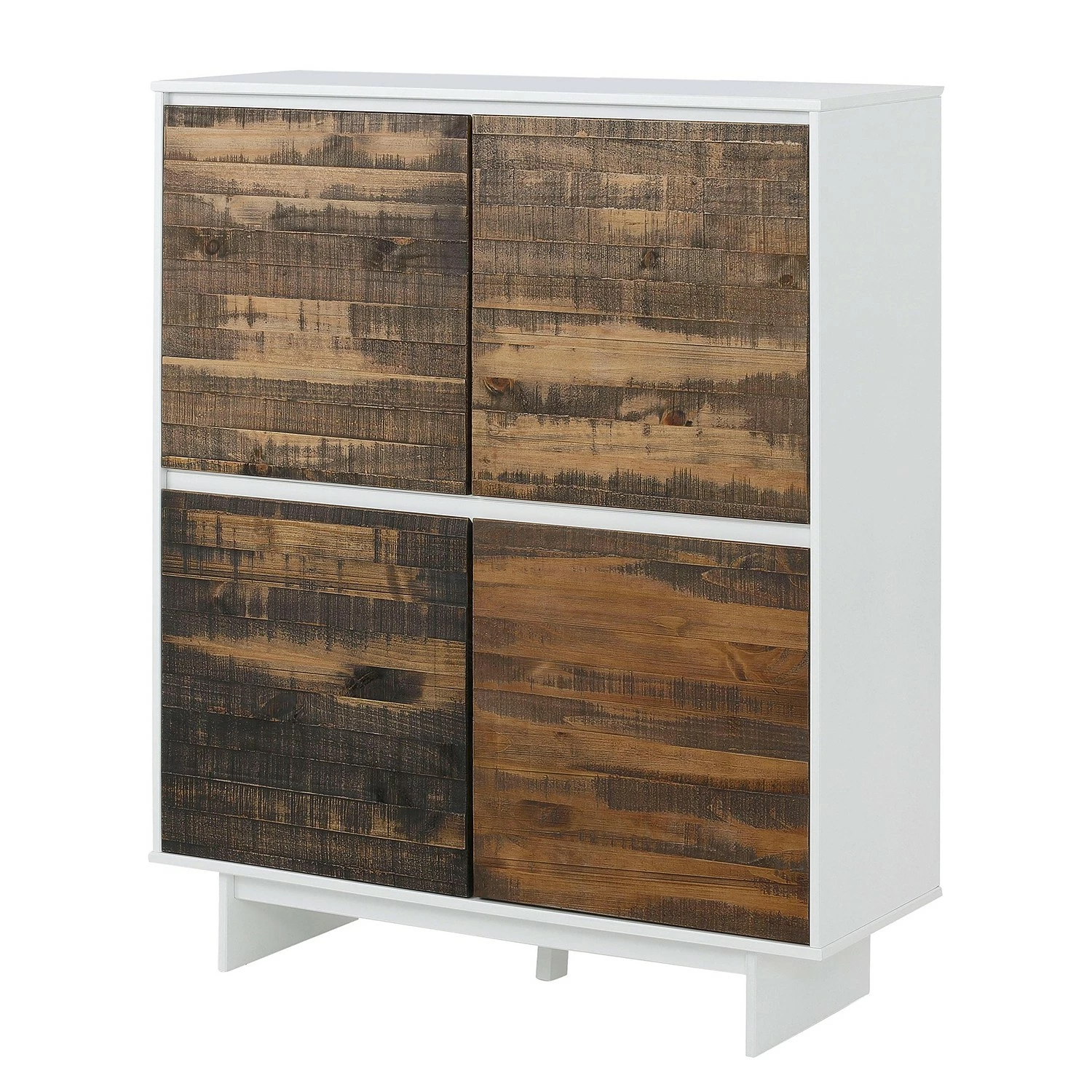 Loftscape Commode Marnac I - Partiellement en pin massif - Pin / Blanc 3 Loftscape Commode Marnac I - Partiellement en pin massif - Pin / Blanc