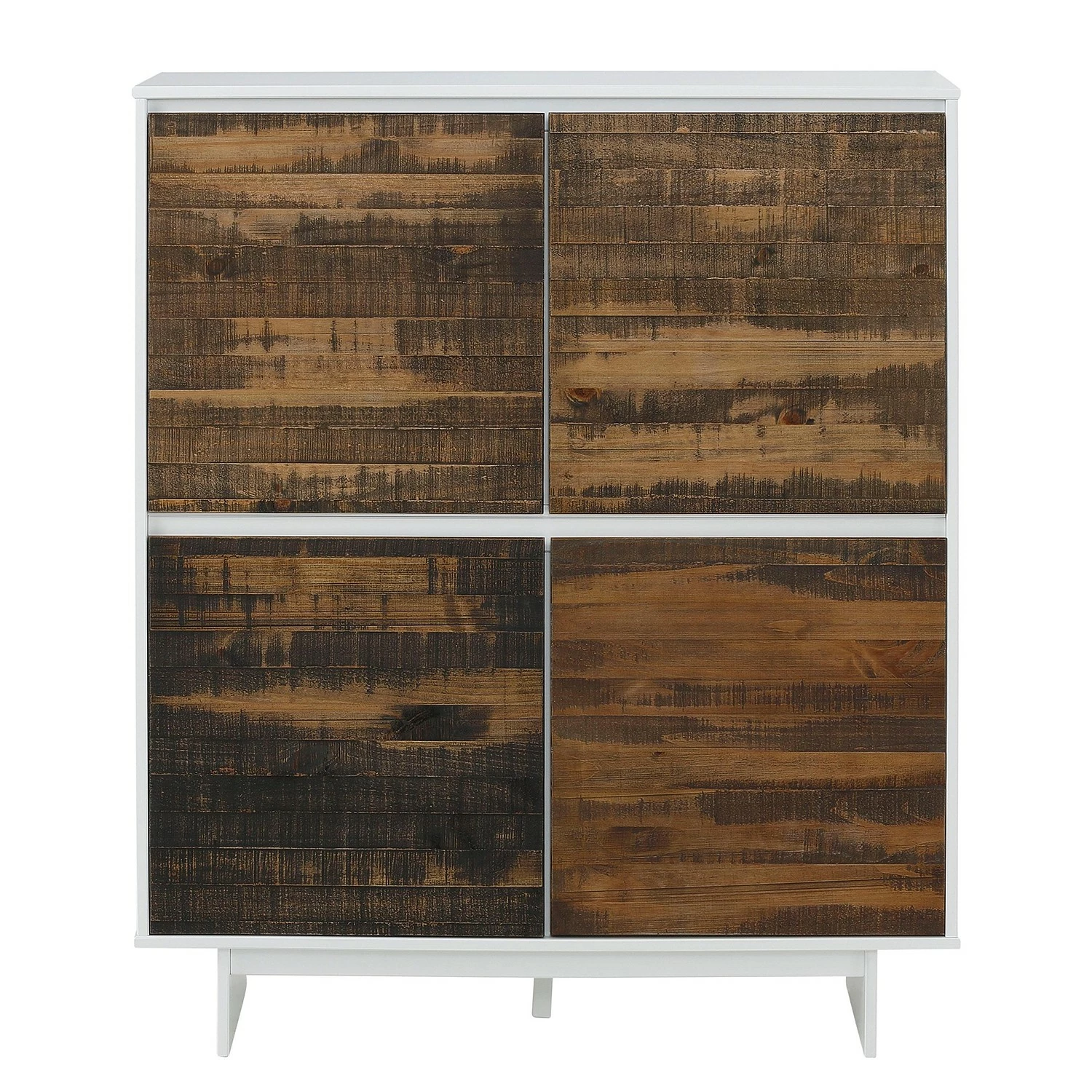 Loftscape Commode Marnac I - Partiellement en pin massif - Pin / Blanc 5 Loftscape Commode Marnac I - Partiellement en pin massif - Pin / Blanc – Image 3