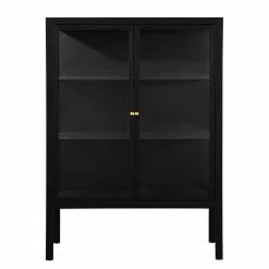 Loftscape Buffet haut Aregno - Verre / Métal - Noir - Largeur : 100 cm 11 Loftscape Buffet haut Aregno - Verre / Métal - Noir - Largeur : 100 cm -loftscape Boutique 1000241524 210113 13522300112 DETAILS P000000001000241524