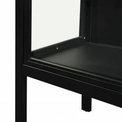 Loftscape Buffet haut Aregno - Verre / Métal - Noir - Largeur : 100 cm 14 Loftscape Buffet haut Aregno - Verre / Métal - Noir - Largeur : 100 cm -loftscape Boutique 1000241524 210113 13522900115 DETAILS P000000001000241524
