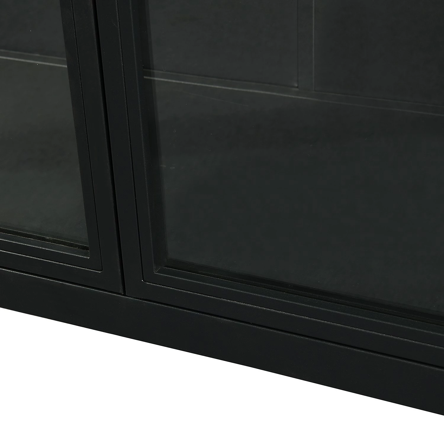 Loftscape Buffet haut Aregno - Verre / Métal - Noir - Largeur : 100 cm 9 Loftscape Buffet haut Aregno - Verre / Métal - Noir - Largeur : 100 cm – Image 7