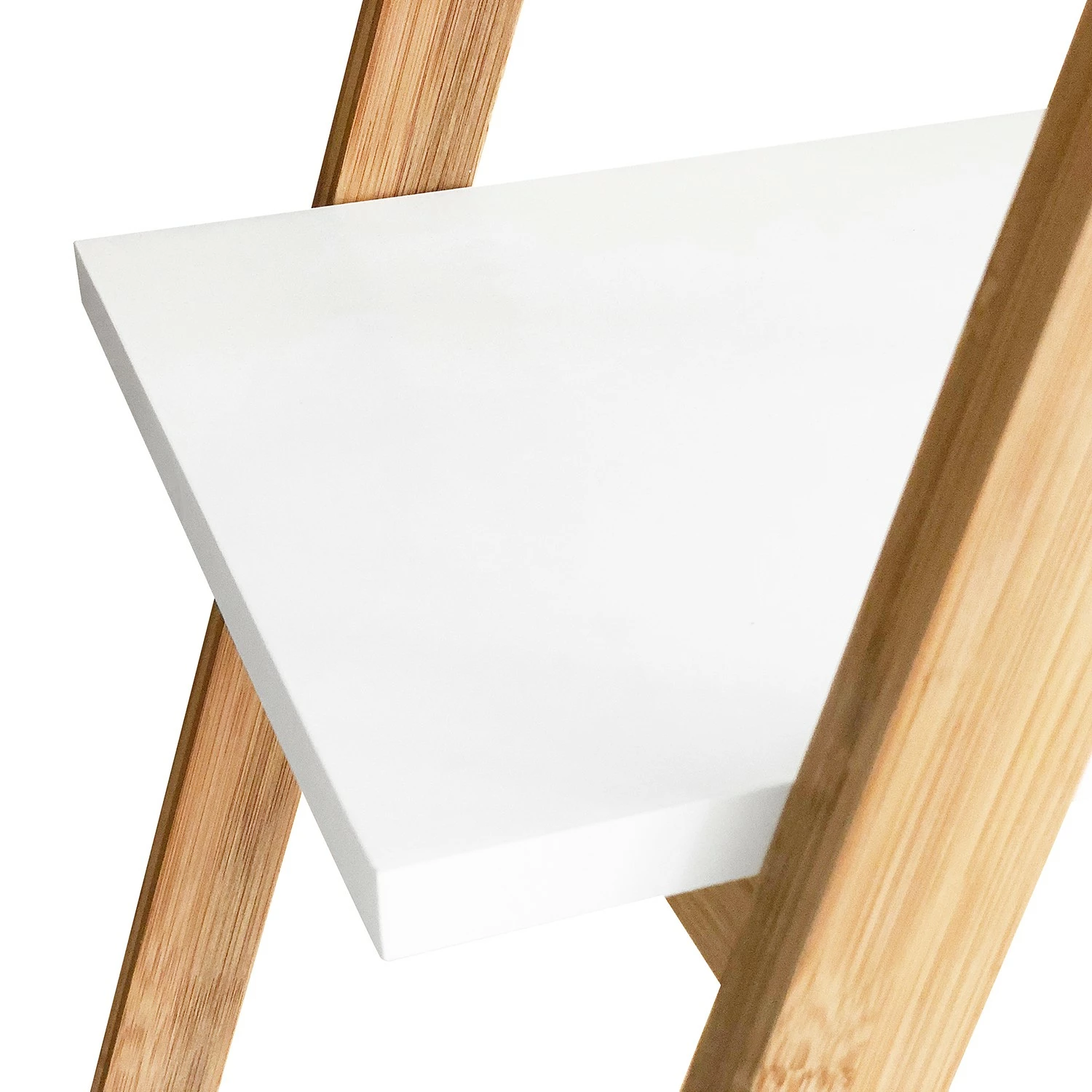 Mørteens Étagère Tondern - Bambou massif - Blanc / Bambou 7 Mørteens Étagère Tondern - Bambou massif - Blanc / Bambou – Image 5