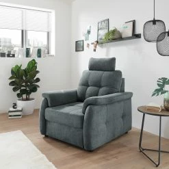 Loftscape Fauteuil de relaxation Lomme - Microfibre - Microfibre Ranu: Anthracite -loftscape Boutique 1000241652 210127 18085200093 MOOD DETAILS P000000001000241652 mood