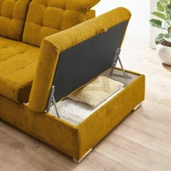 Loftscape Canapé panoramique Montbel - Microfibre - Microfibre Ranu: Jaune moutarde - Méridienne courte à gauche / longue à droite (vue de face) 19 Loftscape Canapé panoramique Montbel - Microfibre - Microfibre Ranu: Jaune moutarde - Méridienne courte à gauche / longue à droite (vue de face) -loftscape Boutique 1000241660 210127 18103300175 DETAILS P000000001000241660