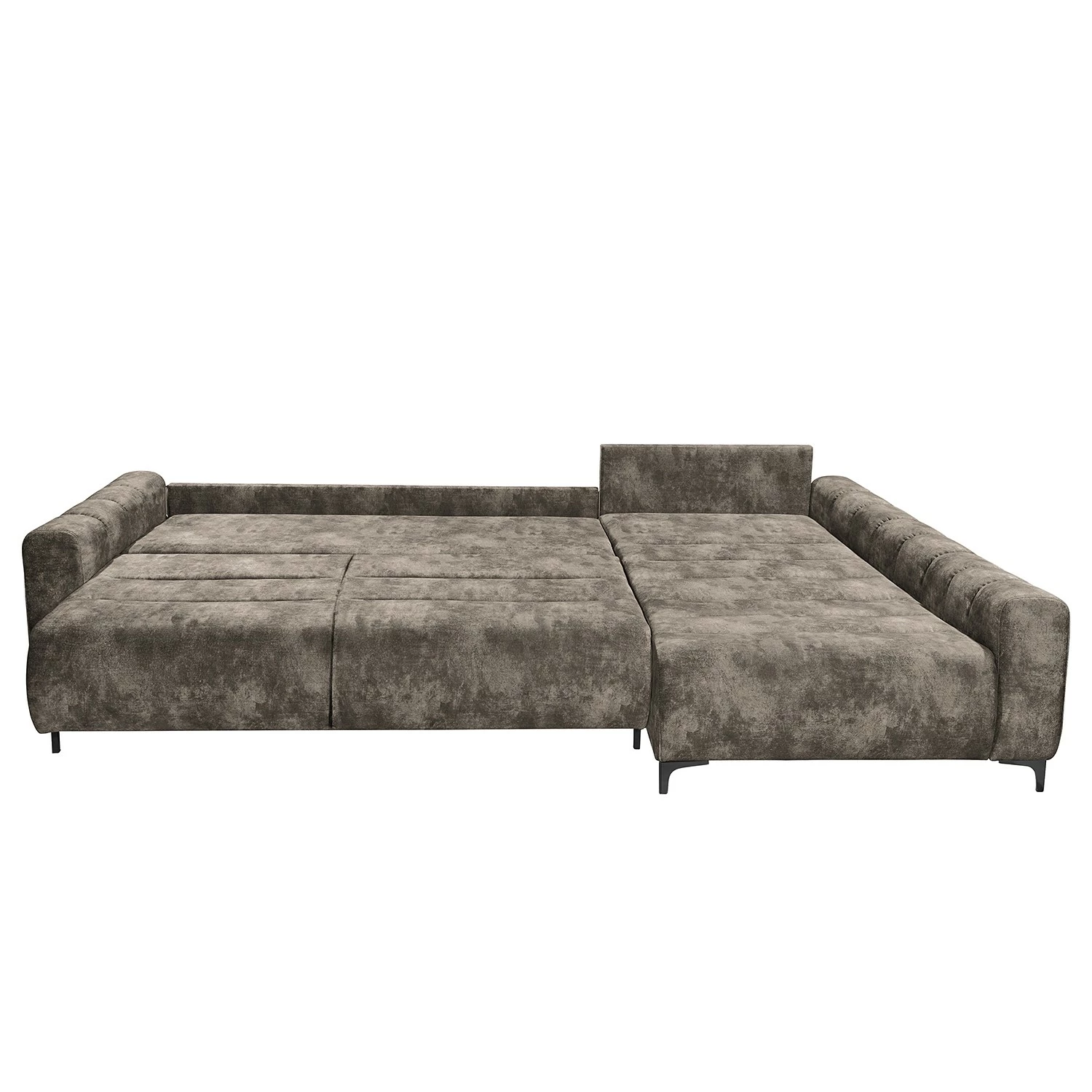 Loftscape Canapé d’angle Venouse - Velours - Velours Insa: Gris minéral - Méridienne courte à droite (vue de face) 6 Loftscape Canapé d’angle Venouse - Velours - Velours Insa: Gris minéral - Méridienne courte à droite (vue de face) – Image 4