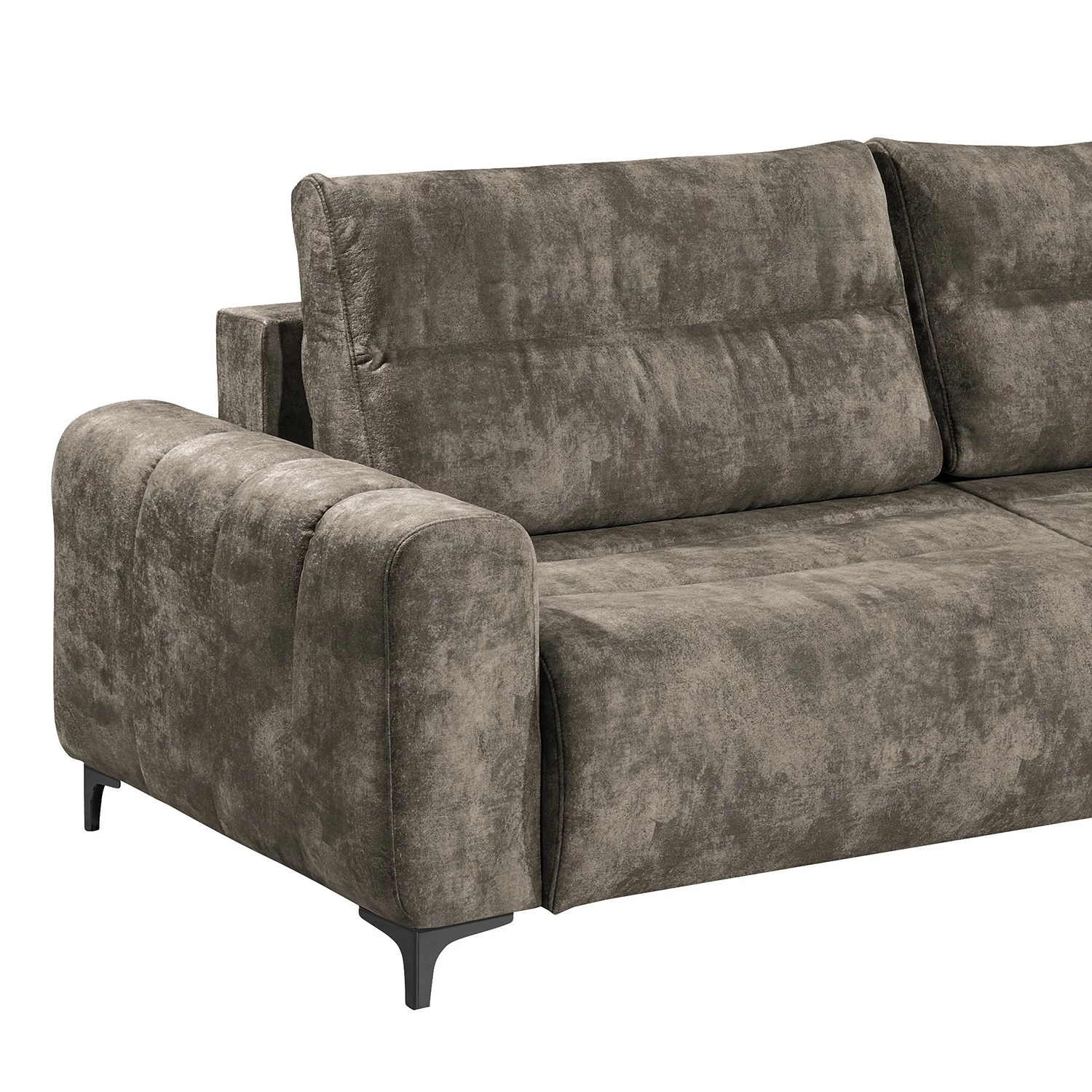 Loftscape Canapé d’angle Venouse - Velours - Velours Insa: Gris minéral - Méridienne courte à droite (vue de face) 11 Loftscape Canapé d’angle Venouse - Velours - Velours Insa: Gris minéral - Méridienne courte à droite (vue de face) – Image 9