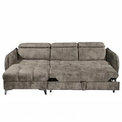 Loftscape Canapé d’angle Grillon - Velours - Velours Insa: Gris minéral -loftscape Boutique 1000241711 210127 18265200750 DETAILS P000000001000241711