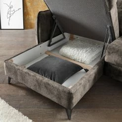 Loftscape Canapé d’angle Grillon - Velours - Velours Insa: Gris minéral -loftscape Boutique 1000241711 210127 18270000756 DETAILS P000000001000241711