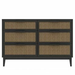 Studio Copenhagen Commode Canee III - Cannage / Placage en bois véritable - Naturel / Chêne noir 8 Studio Copenhagen Commode Canee III - Cannage / Placage en bois véritable - Naturel / Chêne noir -loftscape Boutique 1000242154 210831 13015800014 DETAILS P000000001000242154