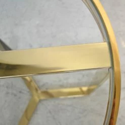 Loftscape Bout de canapé Riquier - Verre / Acier inoxydable - Doré -loftscape Boutique 1000242721 210121 08153300055 DETAILS P000000001000242721