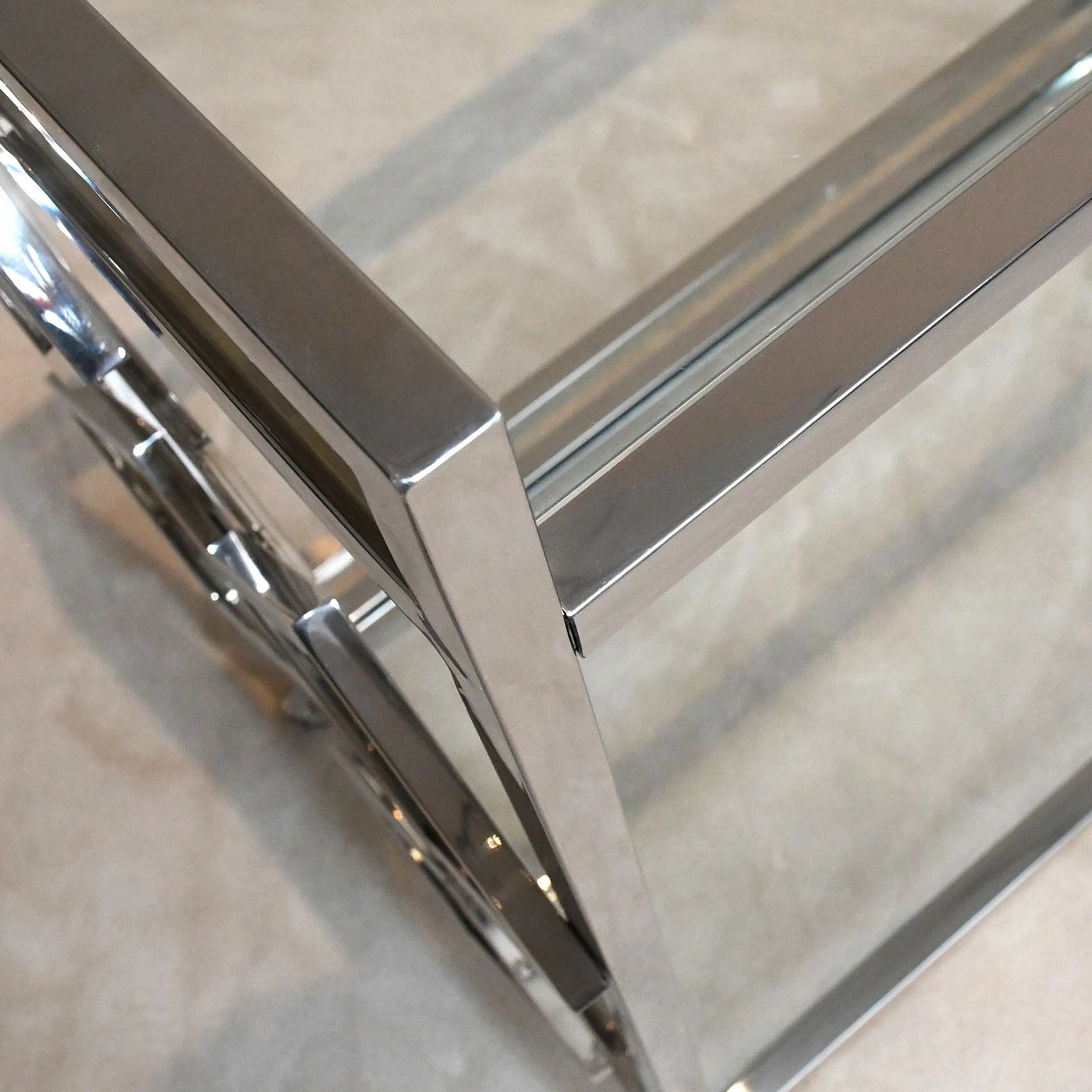 Loftscape Desserte Peillac - Verre / Acier inoxydable chromé 9 Loftscape Desserte Peillac - Verre / Acier inoxydable chromé – Image 7