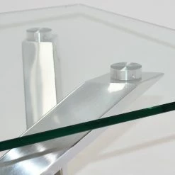 Loftscape Table basse Vareilles I - Verre / Acier inoxydable chromé -loftscape Boutique 1000242736 210121 08255400091 DETAILS P000000001000242736