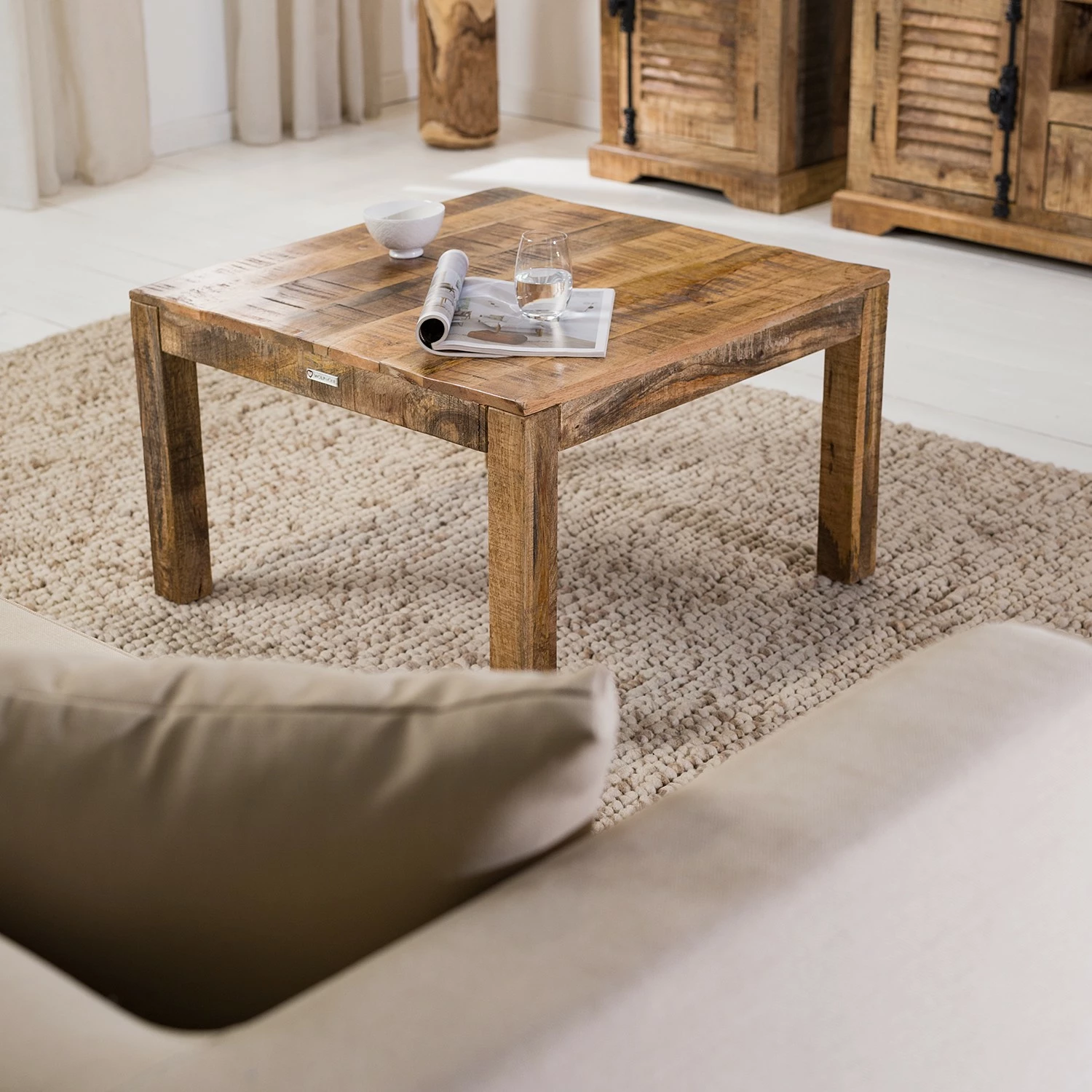 Wolf-Möbel Table basse Senille - Manguier massif 4 Wolf-Möbel Table basse Senille - Manguier massif – Image 2