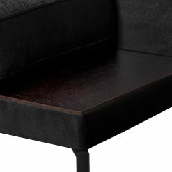 Fredriks Canapé panoramique Grossa - Velours - Velours Vaia: Noir - Méridienne courte à droite / longue à gauche (vue de face) -loftscape Boutique 1000243310 210330 18222501074 DETAILS P000000001000243310