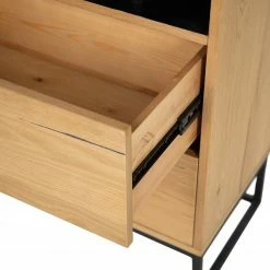 Studio Copenhagen Étagère Flox I - Placage en bois véritable / Métal -Chêne / Noir -loftscape Boutique 1000244164 211028 140300000067 DETAILS P000000001000244164