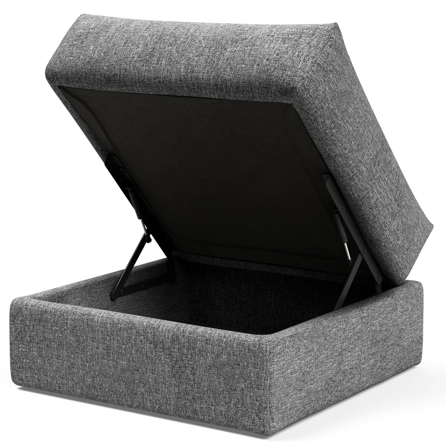 Innovation Möbel Repose-pieds Cornila - Tissu Twist : Granite 5 Innovation Möbel Repose-pieds Cornila - Tissu Twist : Granite – Image 3