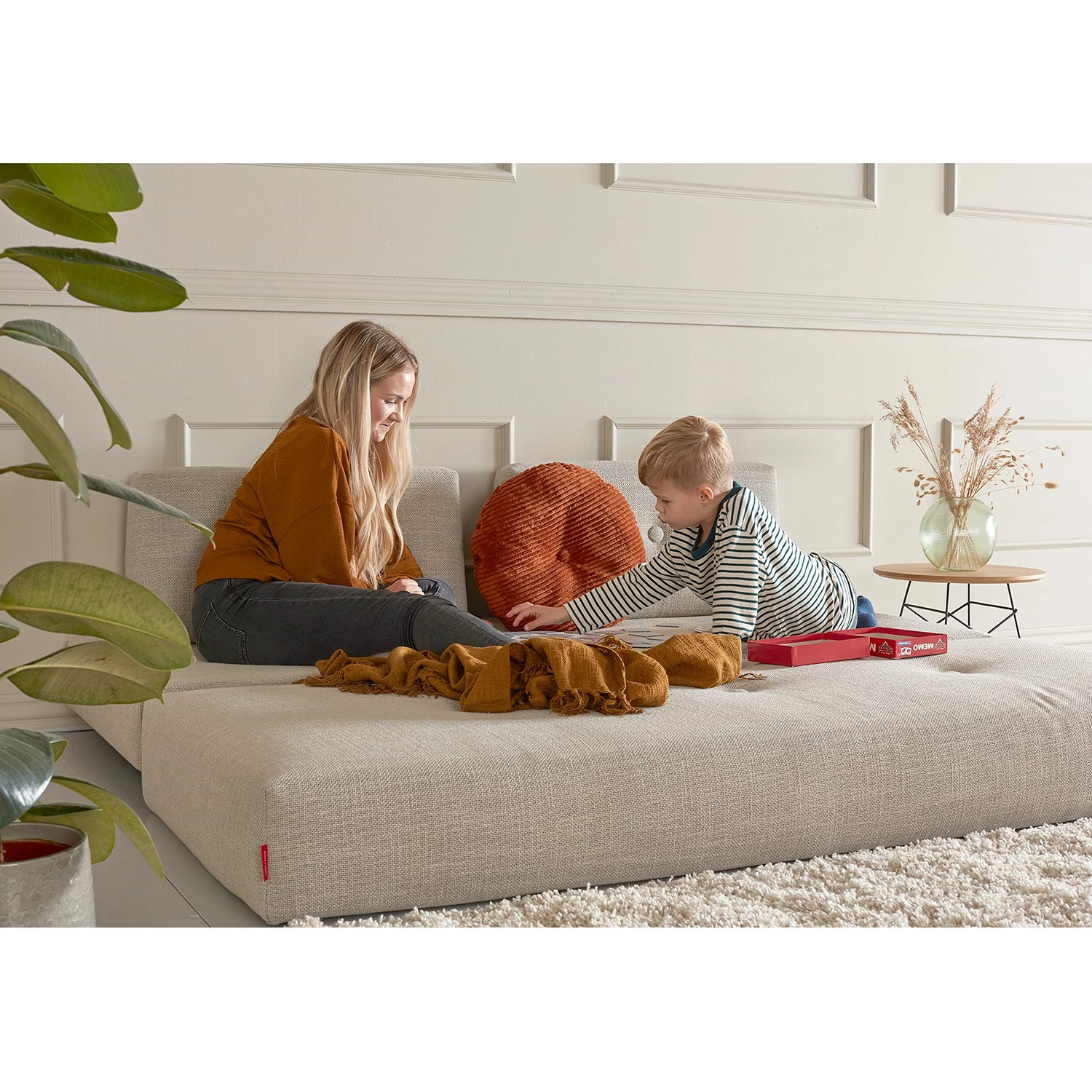 Innovation Möbel Canapé convertible Sigmund - Tissu - Tissu Kenya: Gravel - Chêne clair 7 Innovation Möbel Canapé convertible Sigmund - Tissu - Tissu Kenya: Gravel - Chêne clair – Image 5