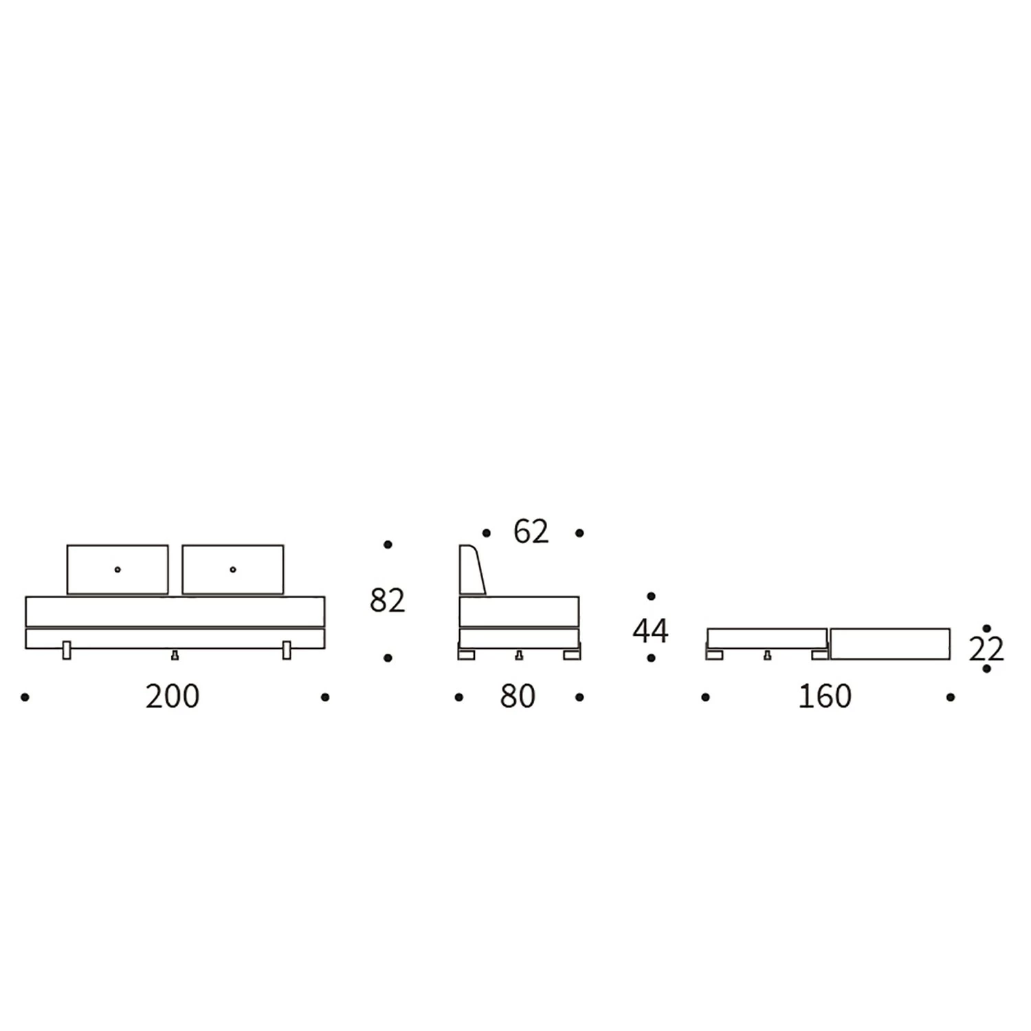 Innovation Möbel Canapé convertible Sigmund - Tissu - Tissu Kenya: Gravel - Chêne clair 18 Innovation Möbel Canapé convertible Sigmund - Tissu - Tissu Kenya: Gravel - Chêne clair – Image 16