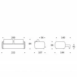 Innovation Möbel Canapé convertible Salla - Tissu Micro Check: Grey 25 Innovation Möbel Canapé convertible Salla - Tissu Micro Check: Grey -loftscape Boutique 1000244316 210218 15184800417 SKETCH DETAILS P000000001000244316 sketch